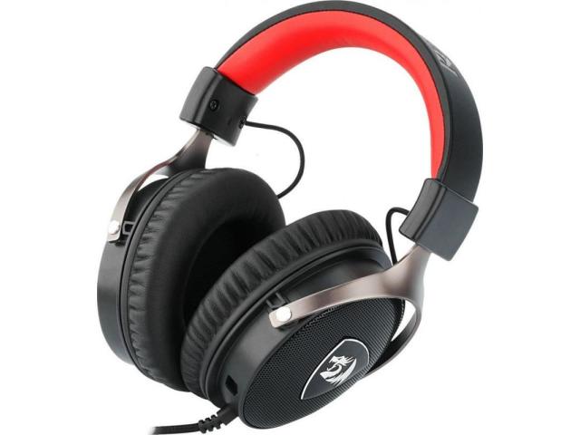 Casti cu microfon Redragon Icon, 3.5mm jack, Black-Red