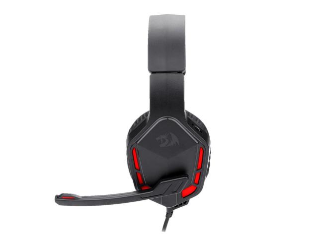 Casti cu microfon Redragon Themis, 3.5mm jack/USB-A, Black-Red