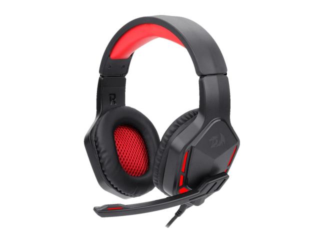 Casti cu microfon Redragon Themis, 3.5mm jack/USB-A, Black-Red