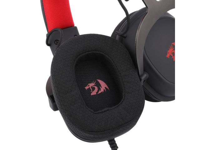 Casti cu microfon Redragon Zeus Lite, 3.5 mm jack, Black-Red