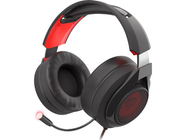 Casti cu microfon Natec Genesis Radon 610, USB-A, Black-Red
