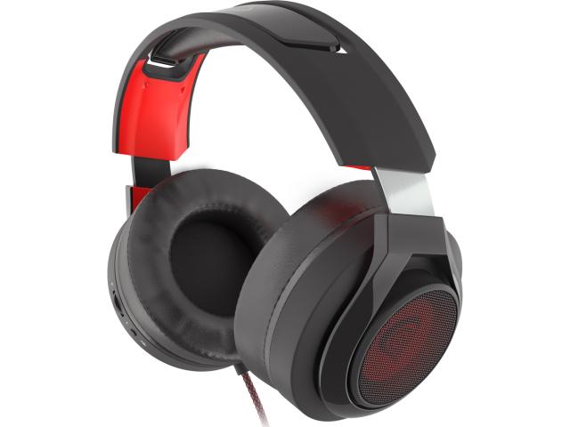Casti cu microfon Natec Genesis Radon 610, USB-A, Black-Red