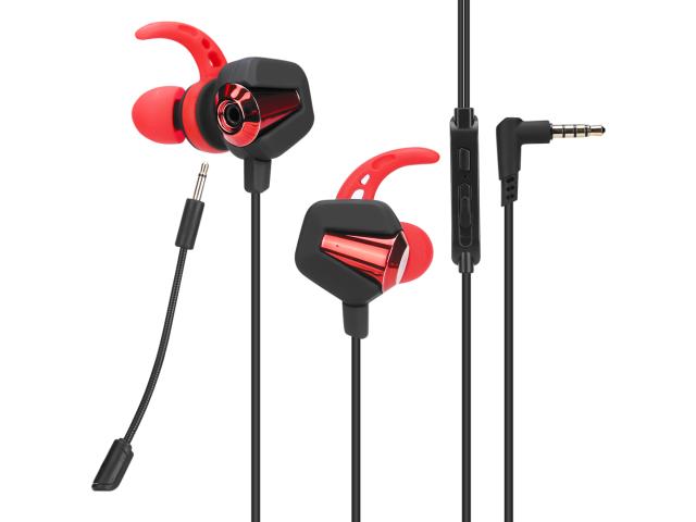 Casti cu microfon Marvo GP-002, 3.5mm jack, Black-Red