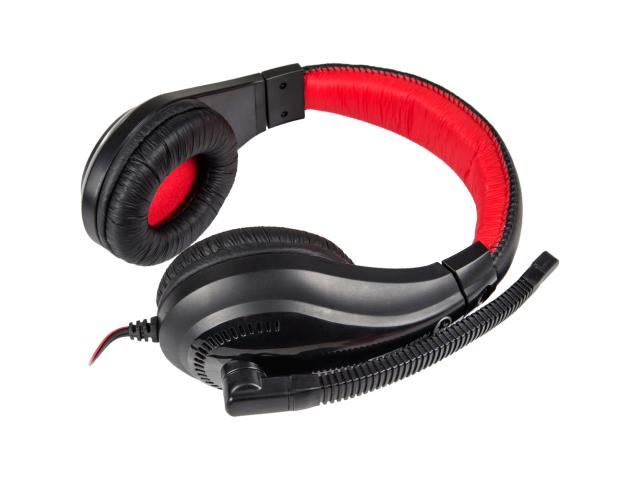 Casti cu microfon Marvo H8320, 3.5mm jack, Black-Red