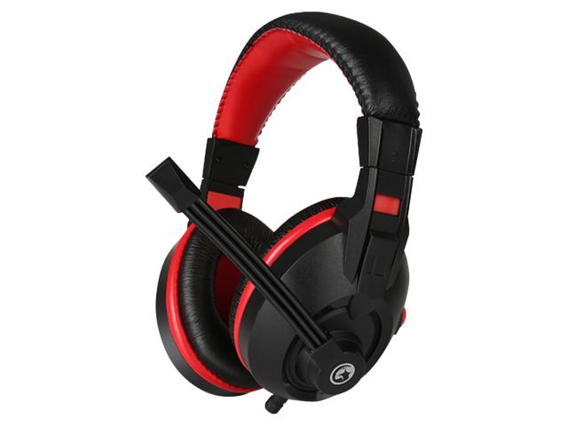 Casti cu microfon Marvo H8321, 3.5mm jack, Black-Red