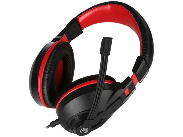 Casti cu microfon Marvo H8321, 3.5mm jack, Black-Red