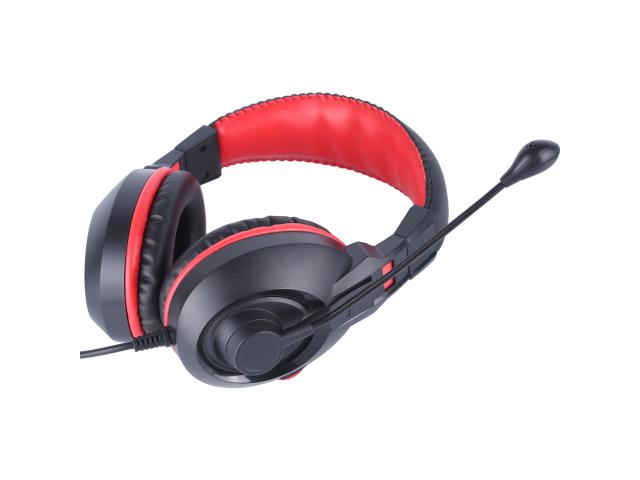 Casti cu microfon Marvo H8321S, 3.5mm jack, Black-Red