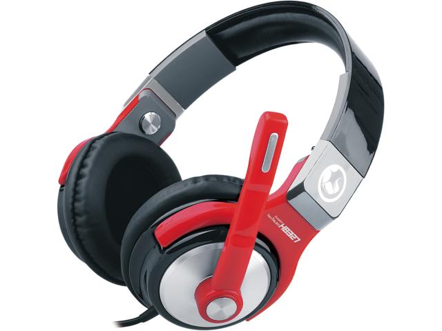 Casti cu microfon Marvo H8327, 3.5mm jack, Gray-Red