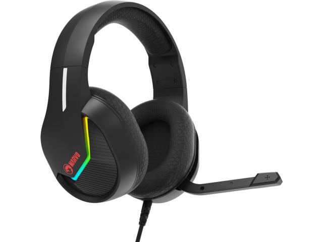 Casti cu microfon Marvo H8618, USB, Black