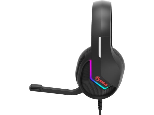 Casti cu microfon Marvo H8618, USB, Black