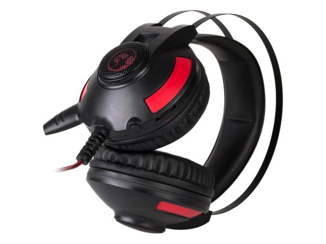 Casti cu microfon Marvo HG8804, USB-A/3.5mm jack/2.5mm jack, Black-Red