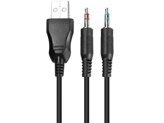 Casti cu microfon Marvo HG8901, USB-A/3.5mm jack, Black