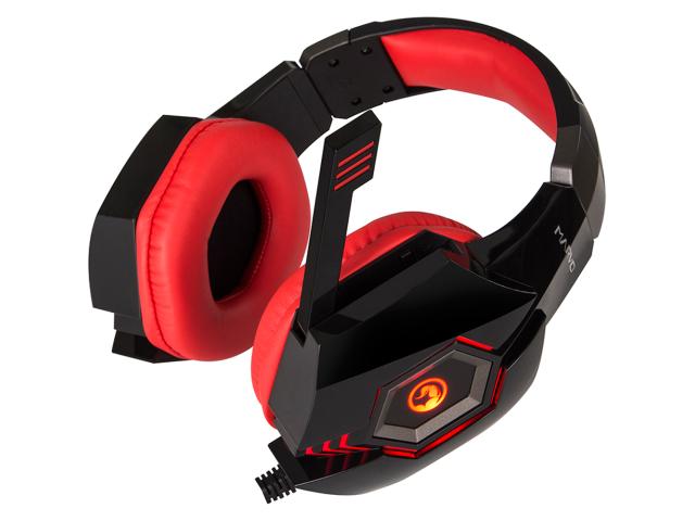 Casti cu microfon Marvo HG8919, 3.5mm jack/USB-A, Red-Black