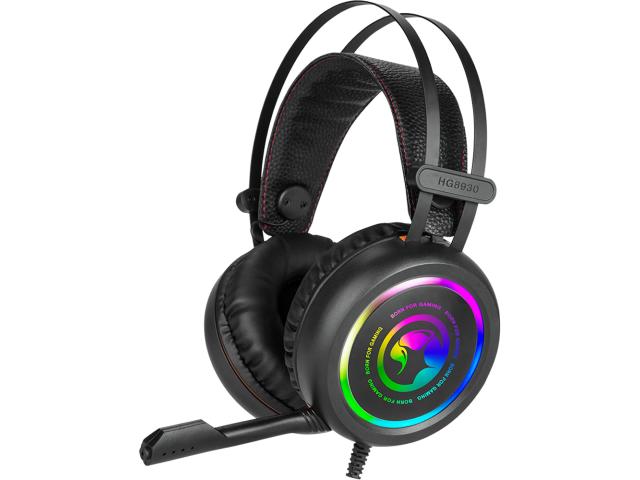 Casti cu microfon Marvo HG8930, 3.5mm jack/USB-A, Black