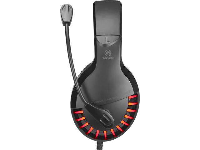 Casti cu microfon Marvo HG8932, USB-A/3.5mm jack, Black-Red