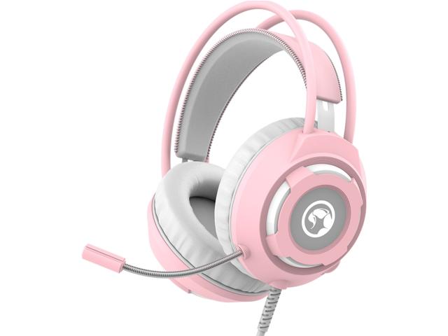 Casti cu microfon Marvo HG8936, 3.5mm jack/USB-A, Pink 