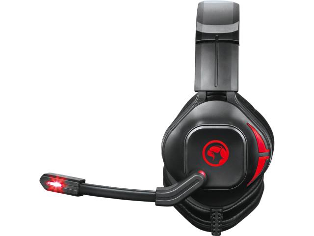 Casti cu microfon Marvo HG8944, 3.5mm jack/USB-A, Black-Red