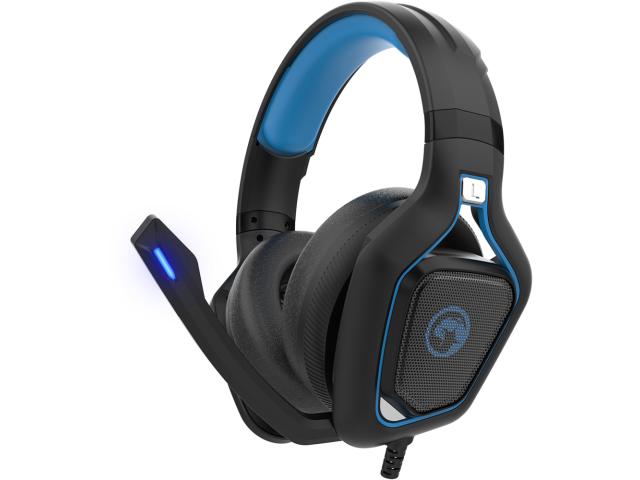 Casti cu microfon Gaming Marvo HG8960, Black-Blue