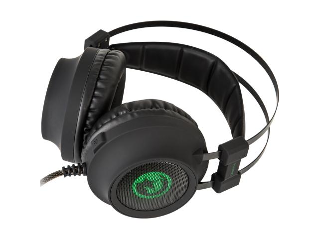 Casti cu microfon Marvo HG9014, USB-A, Black-Green