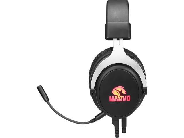 Casti cu microfon Marvo HG9052, USB-A/3.5mm jack, Black