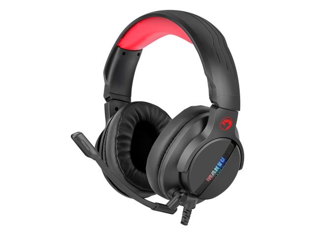 Casti cu microfon Marvo HG9065, USB-A, Black-Red