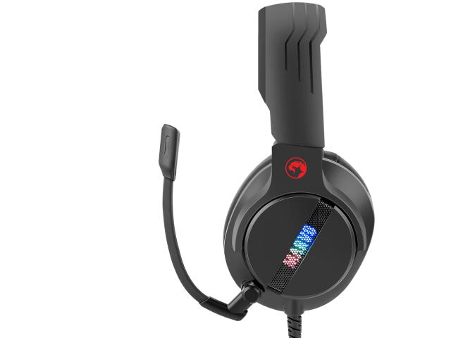 Casti cu microfon Marvo HG9065, USB-A, Black-Red