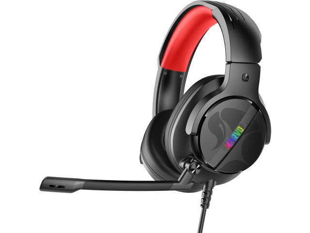 Casti cu microfon Marvo HG9065, USB-A, Black-Red