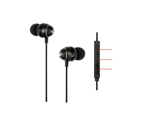 Casti cu microfon Redragon E100 Bomber Pro, 3.5mm jack, Black