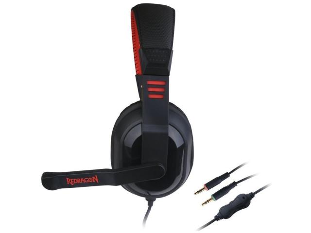 Casti cu microfon Redragon Garuda H101, USB-A/3.5mm jack, Black-Red