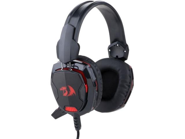 Casti cu microfon Redragon Glaucus, 3.5mm jack/USB-A, Black