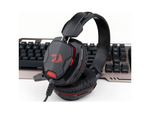Casti cu microfon Redragon Glaucus, 3.5mm jack/USB-A, Black