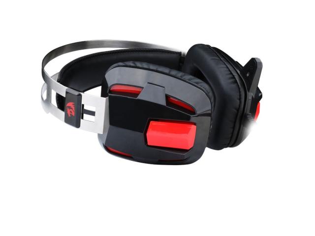 Casti cu microfon Redragon Lagopasmutus2, 3.5mm jack, Black-Red