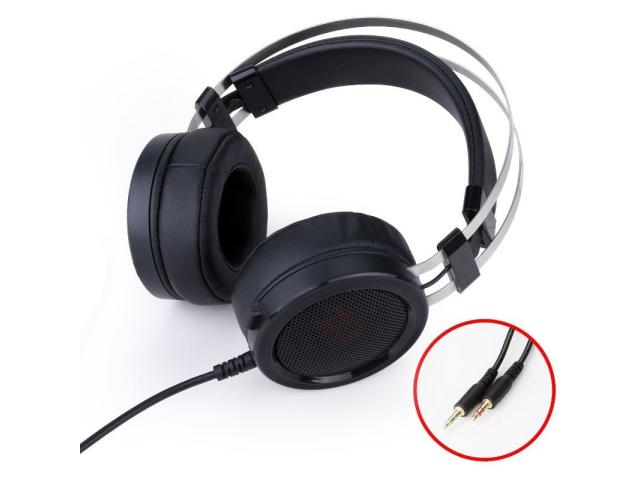 Casti cu microfon Redragon Scylla, 3.5mm jack, Black