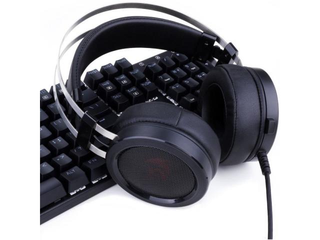 Casti cu microfon Redragon Scylla, 3.5mm jack, Black