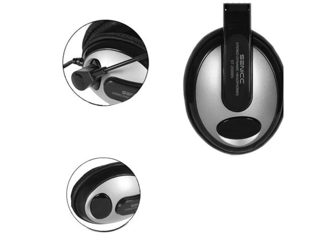 Casti cu microfon Somic ST-2688, 3.5mm jack, Black-Silver