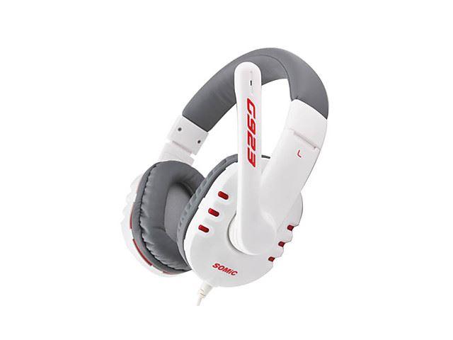 Casti cu microfon Somic G923, 3.5mm jack, White