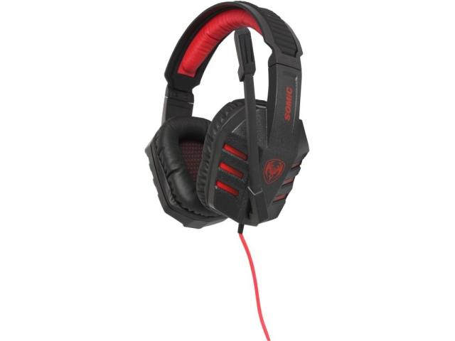 Casti cu microfon Somic G927 Pro, USB-A, Black-Red