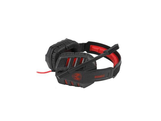 Casti cu microfon Somic G927 v2012, USB-A, Black-Red