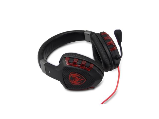 Casti cu microfon Somic G930, USB-A, Black-Red