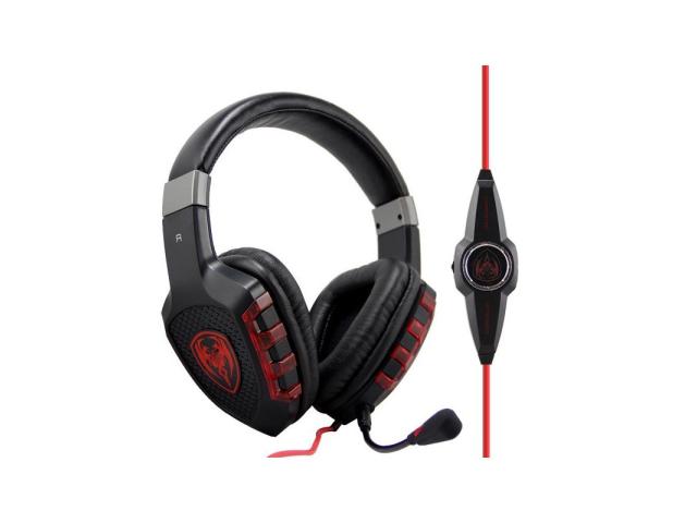 Casti cu microfon Somic G930, USB-A, Black-Red