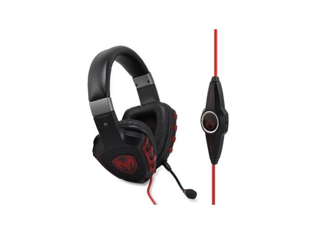 Casti cu microfon Somic G930, USB-A, Black-Red