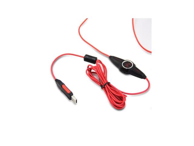Casti cu microfon Somic G930, USB-A, Black-Red