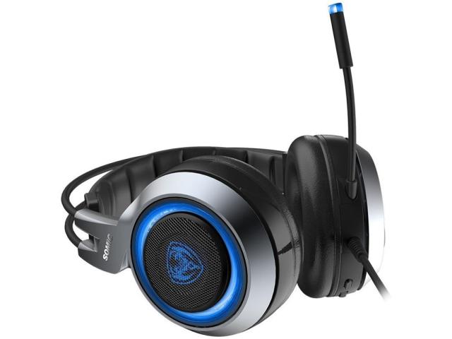 Casti cu microfon Somic G951, USB-A, Black