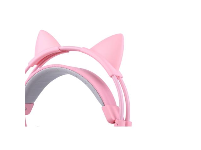 Casti cu microfon Somic G951s, 3.5mm jack, Pink