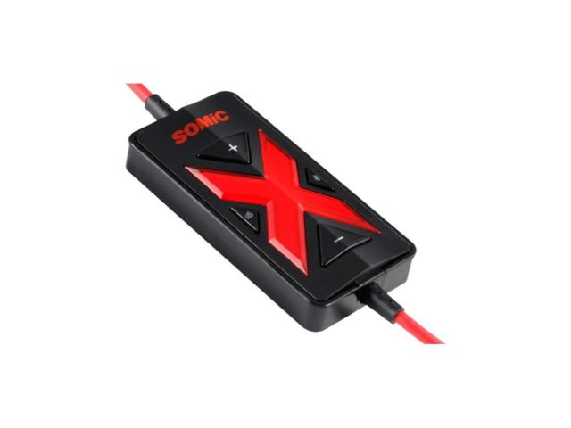 Casti cu microfon Somic G956, USB-A, Black
