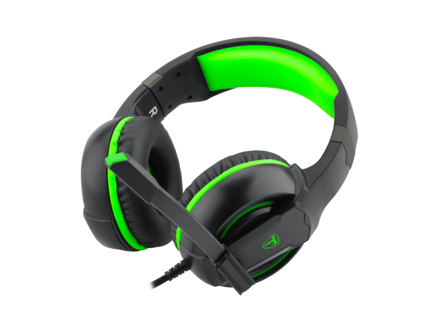 Casti cu microfon T-Dagger Caucasus, 3.5mm jack/USB-A, Black-Green