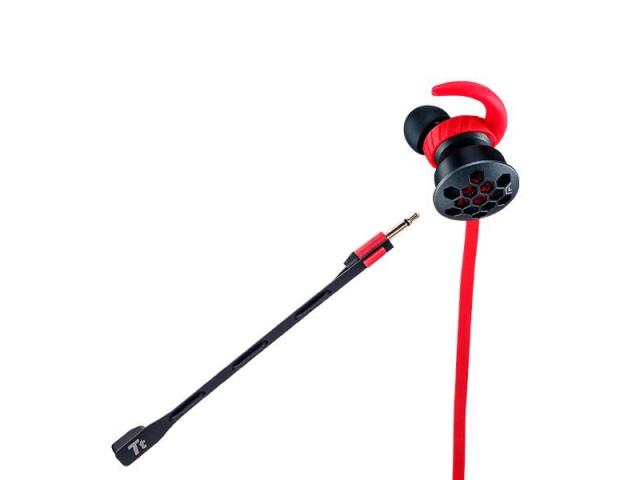 Casti cu microfon Thermaltake TT eSPORTs Isurus Pro HT-ISF-ANIBBK-19, 3.5mm jack, Red