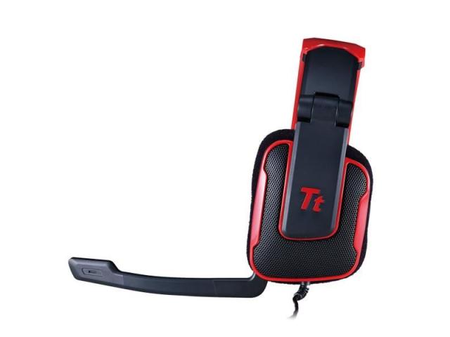 Casti cu microfon Thermaltake Tt eSPORTS Shock Blasting Red, 3.5mm jack, Black-Red