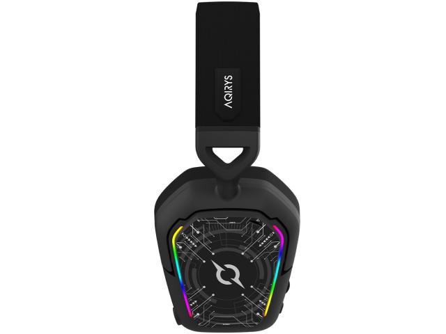 Casti cu microfon AQIRYS Alnair, USB/USB Wireless/3.5mm jack, Black