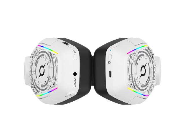 Casti cu microfon AQIRYS Alnair, USB/USB Wireless/3.5mm jack, White